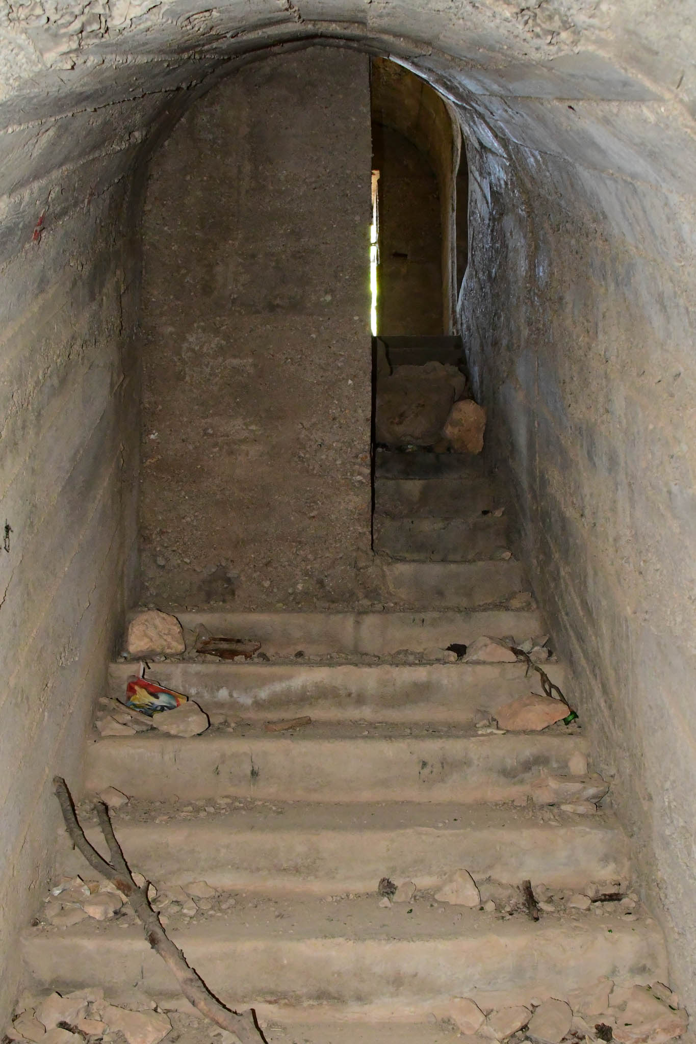Pillar near entrance